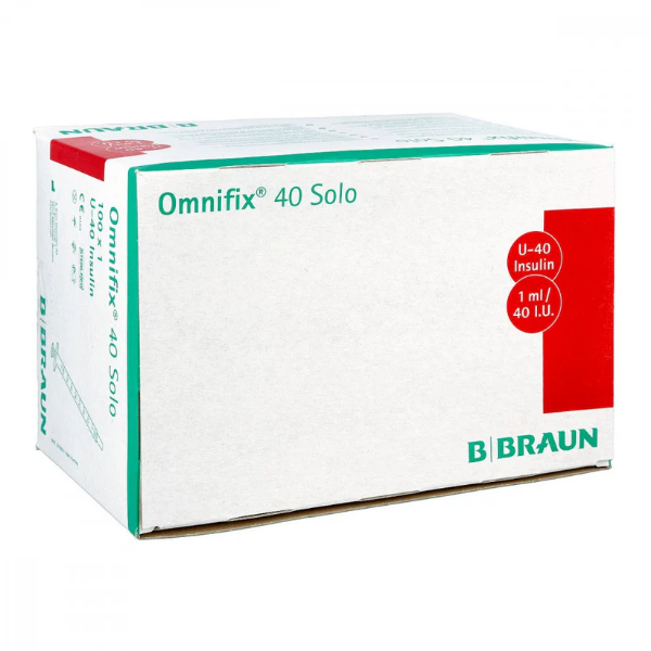 Bild von Omnifix Solo Insulinspr.1 Ml U40 (100X1 ml)