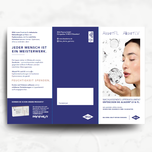 Bild von Patientenflyer Aliaxin® „Lips“  10 Stück